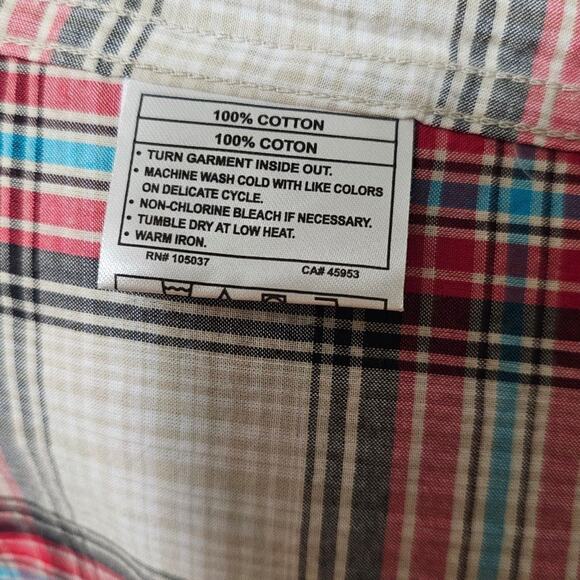 Ariat Women's Embroidered Metal Snap Button Top Women's Size L Western Cowgirl - Picture 8 of 10